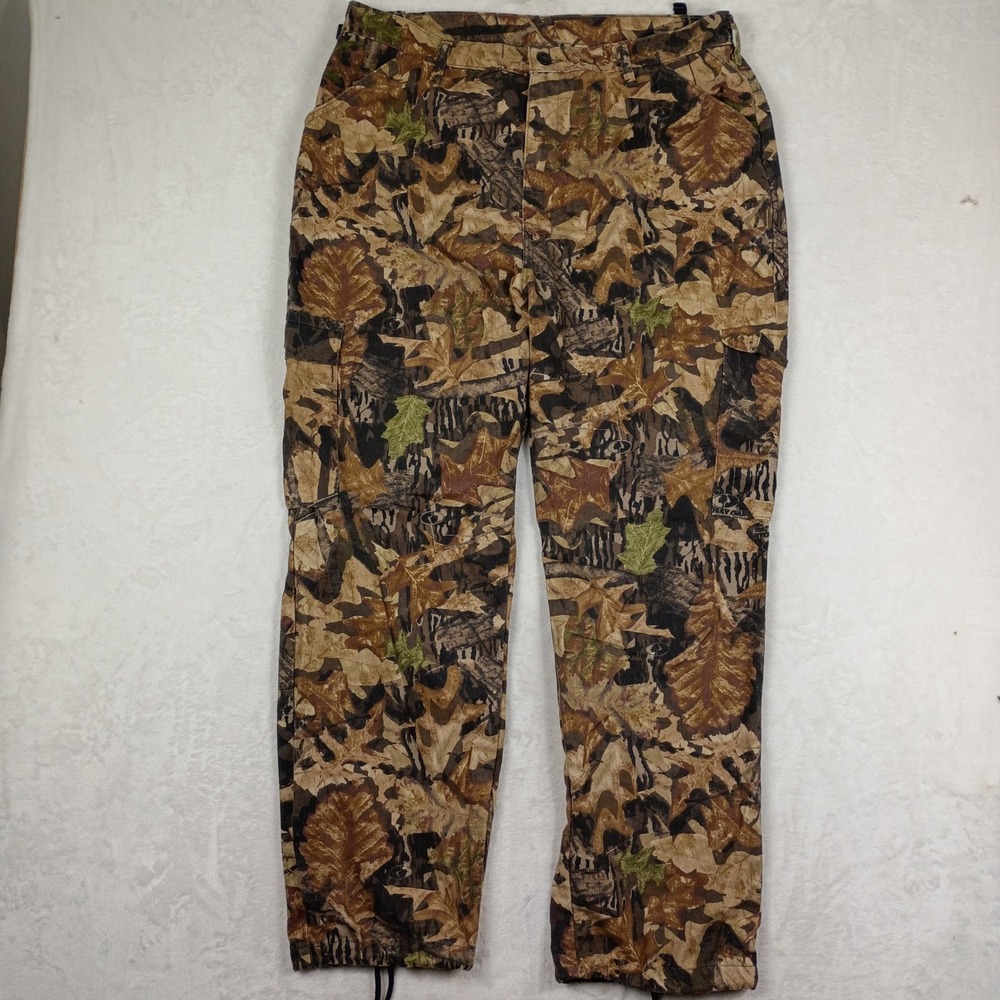 Liberty Cargo Pants Mens Large Regular Brown Camo Mossy Oak Forest Floor Gorp